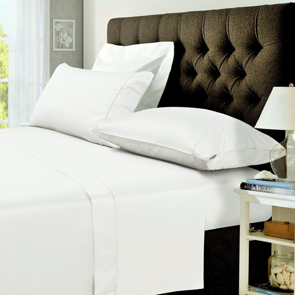 Tribeca Living Egyptian Cotton Sateen Sheet Set & Reviews Wayfair